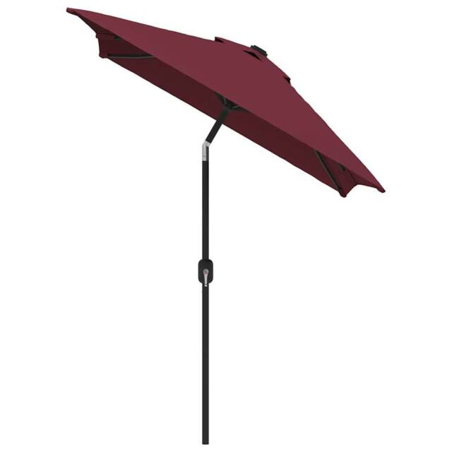 Berkfield Home Outdoor Parasol with Metal Pole 300x200 cm Bordeaux Red - image 1