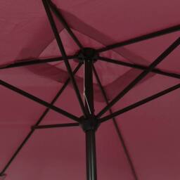 Berkfield Home Outdoor Parasol with Metal Pole 300x200 cm Bordeaux Red - thumbnail 5