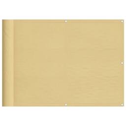 Berkfield Home Balcony Screen Sand 75x800 cm 100% Polyester Oxford in Brown - thumbnail 2
