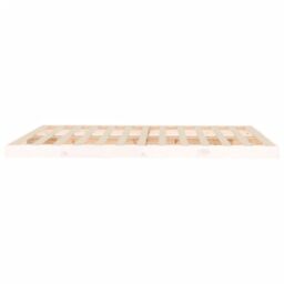Berkfield Home Bed Frame without Mattress White 150x200 cm King Size Solid Wood Pine - thumbnail 6