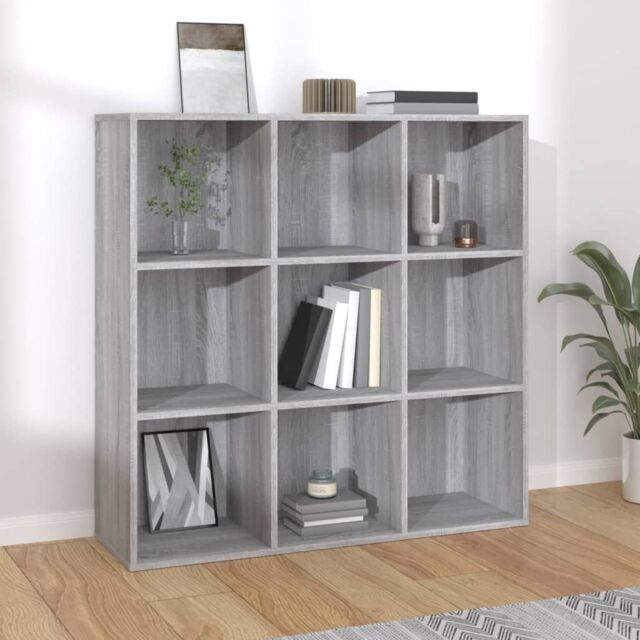 Berkfield Home Book Cabinet Grey Sonoma 98x29x97.5 cm - image 1
