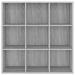 Berkfield Home Book Cabinet Grey Sonoma 98x29x97.5 cm - thumbnail 3