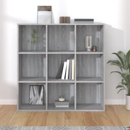 Berkfield Home Book Cabinet Grey Sonoma 98x29x97.5 cm - thumbnail 5