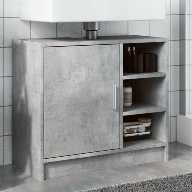 Berkfield Home Sink Cabinet Concrete Grey 63x29x55 cm Engineered Wood - Size: 63 x 29 x 55 cm - image 1