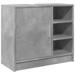 Berkfield Home Sink Cabinet Concrete Grey 63x29x55 cm Engineered Wood - Size: 63 x 29 x 55 cm - thumbnail 2