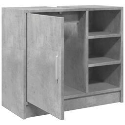 Berkfield Home Sink Cabinet Concrete Grey 63x29x55 cm Engineered Wood - Size: 63 x 29 x 55 cm - thumbnail 5
