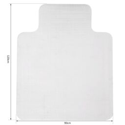 HOMCOM Office Carpet Protector Chair Mat Clear Spike Non Slip Studs Frosted in White - Size: 90 cm x 120 cm - thumbnail 3