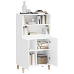 Berkfield Home Highboard White 60x36x110 cm Engineered Wood - Size: 60 x 36 x 110 cm - thumbnail 6
