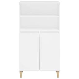 Berkfield Home Highboard White 60x36x110 cm Engineered Wood - Size: 60 x 36 x 110 cm - thumbnail 3