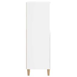 Berkfield Home Highboard White 60x36x110 cm Engineered Wood - Size: 60 x 36 x 110 cm - thumbnail 4