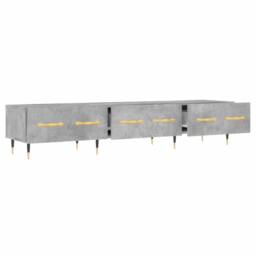 Berkfield Home TV Cabinet Concrete Grey 150x36x30 cm Engineered Wood - Size: 150 x 36 x 30 cm - thumbnail 6