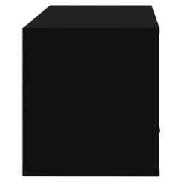 Berkfield Home Wall-mounted Shoe Cabinet Black 70x35x38 cm Engineered Wood - Size: 70 x 35 x 38 cm - thumbnail 6