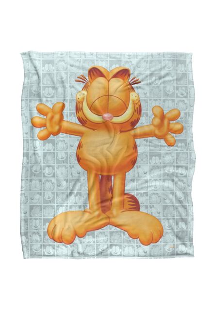 Garfield Free Hugs Silky Touch Super Soft Throw Blanket 152 X 127 cm in White - image 1