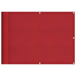 Berkfield Home Balcony Screen Red 75x800 cm 100% Polyester Oxford - thumbnail 2