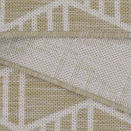 Kukoon Beige Geometric Outdoor, Garden & Patio Area Rug - Size: 120 cm x 170 cm - thumbnail 5