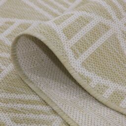Kukoon Beige Geometric Outdoor, Garden & Patio Area Rug - Size: 120 cm x 170 cm - thumbnail 4