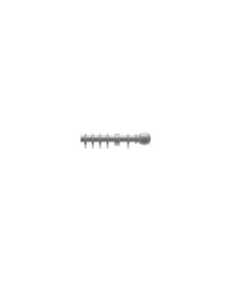 New Edge Blinds 28mm Wooden Curtain Pole Set - Grey in Light Grey - Size: 210 cm - thumbnail 1