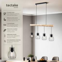 tectake Pendant Light Woody - thumbnail 2