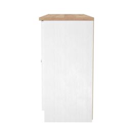 Ready Assembled 2 U Cambridge 4 Door 1 Drawer Wide Unit (Ready Assembled) in White - thumbnail 3