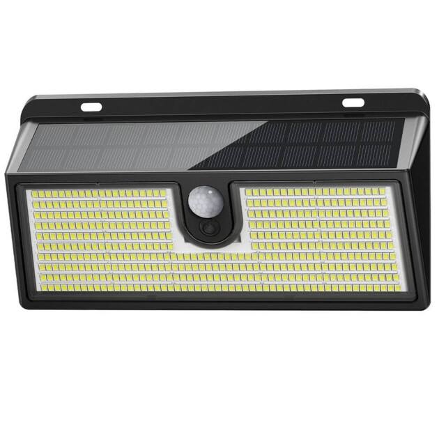 SPETLEK Solar Power Wall Light 452 LED 1 PACK in Black - image 1