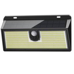 SPETLEK Solar Power Wall Light 452 LED 1 PACK in Black - thumbnail 1
