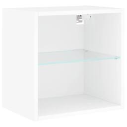 Berkfield Home Decorative Bedside Cabinets with LED Lights Wall-mounted 2 pcs White - thumbnail 8
