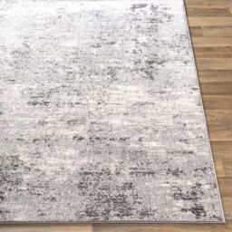 Livabliss Wanderlust-Abstract Grey Ivory Blue Modern Marble Living Dining Bedroom Rug in Silver - Size: 80 cm x 150 cm - thumbnail 5