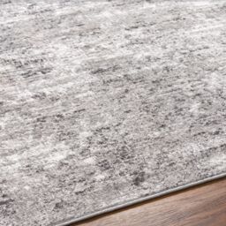 Livabliss Wanderlust-Abstract Grey Ivory Blue Modern Marble Living Dining Bedroom Rug in Silver - Size: 80 cm x 150 cm - thumbnail 3