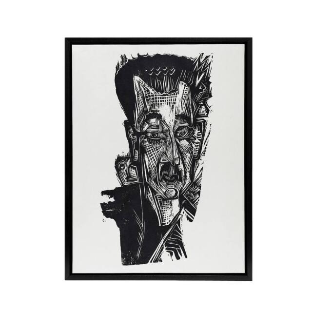 "Artery8 Dr Ludwig Binswanger Portrait Kirchner Black Framed Canvas Art Print in White - Size: W12"" x H16""" - image 1