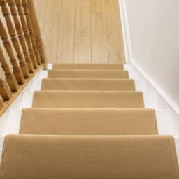 runrug Beige Plain Stair Carpet Runner - Size: 60 cm x 570 cm - thumbnail 6