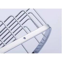 SPETLEK CORNER SHOWER CADDY BATHROOM STORAGE 3 Tier in Silver - thumbnail 5