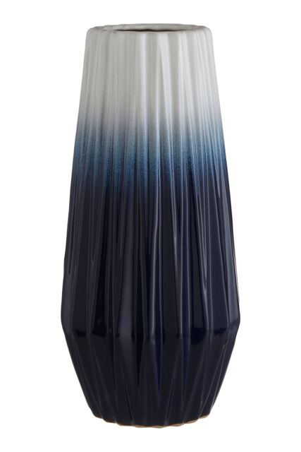 Orsina Handcrafted Large Vase, Durable Ceramic Vase, Sturdy Flower Vase, Giftable Stoneware Ceramic Vase for Decor in Blue - image 1