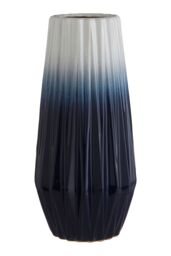 Orsina Handcrafted Large Vase, Durable Ceramic Vase, Sturdy Flower Vase, Giftable Stoneware Ceramic Vase for Decor in Blue - thumbnail 1