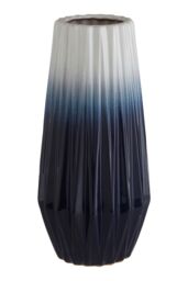 Orsina Handcrafted Large Vase, Durable Ceramic Vase, Sturdy Flower Vase, Giftable Stoneware Ceramic Vase for Decor in Blue - thumbnail 2