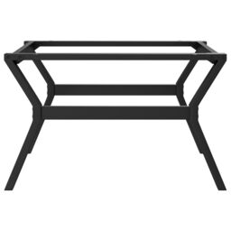 Berkfield Home Coffee Table Legs Y-Frame 80x70x43 cm Steel in Black - Size: 80 x 70 x 43 cm - thumbnail 5