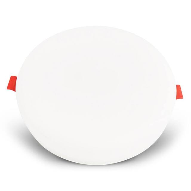 ENER-J Pack of 4 12W Frameless Recessed Surface Super LED 105mm Round 3000K P in White - image 1