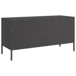 Berkfield Home TV Cabinet Black 100.5x39x50.5 cm Steel - thumbnail 8