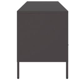 Berkfield Home TV Cabinet Black 100.5x39x50.5 cm Steel - thumbnail 7