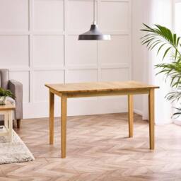FurnitureboxUK Salcombe Extending Oak Effect Table with 4 Chairs & 1 Large Bench in Brown - thumbnail 5