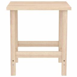 Berkfield Home Elegant Garden Adirondack Chair with Table Solid Fir Wood in Beige - thumbnail 4