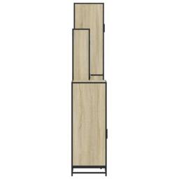 Berkfield Home 4¬†Piece Bathroom Furniture Set¬†Sonoma Oak Engineered Wood in Light Tan - thumbnail 7