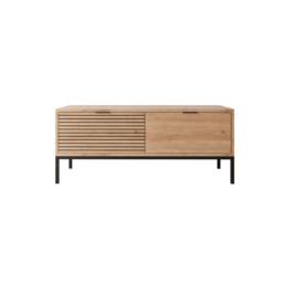 "BIMOSSA Alya TV Unit 120 cm, Modern TV Stand with Storage for TVs up to 48"" in Light Oak" - thumbnail 5
