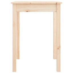 Berkfield Home Dining Table 55x55x75 cm Solid Wood Pine in Brown - Size: 55 x 55 x 75 cm - thumbnail 3