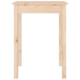 Berkfield Home Dining Table 55x55x75 cm Solid Wood Pine in Brown - Size: 55 x 55 x 75 cm - thumbnail 4