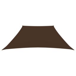 Berkfield Home Sunshade Sail Oxford Fabric Trapezium 2/4x3 m Brown - thumbnail 2