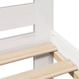 Berkfield Home Bed Frame without Mattress White 180x200 cm Super King Solid Wood Pine - thumbnail 7