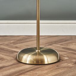 ValueLights Mozz Mother & Child Uplighter Floor Lamp with Side Lamp & LED Bulbs in Metallic Gold - thumbnail 3