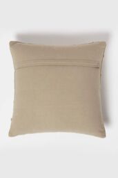 Homescapes Geometric Tufted Cotton Cushion in Beige - Size: 45 cm x 45 cm - thumbnail 3
