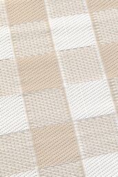 Dreams & Drapes 'Gingham' Classic Check Print UV Resistant Outdoor Rug in Natural - Size: 170 cm x 120 cm - thumbnail 3