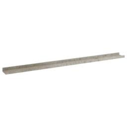 Berkfield Home Decorative Wall Shelves 4 pcs Concrete Grey 115x9x3 cm - Size: 115 x 9 x 3 cm - thumbnail 4